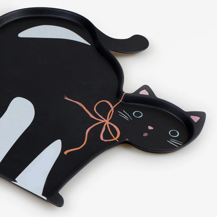 Halloween Cat Shaped Reusable Platter