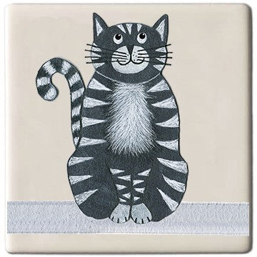 Cat Coaster by Moorland Pottery