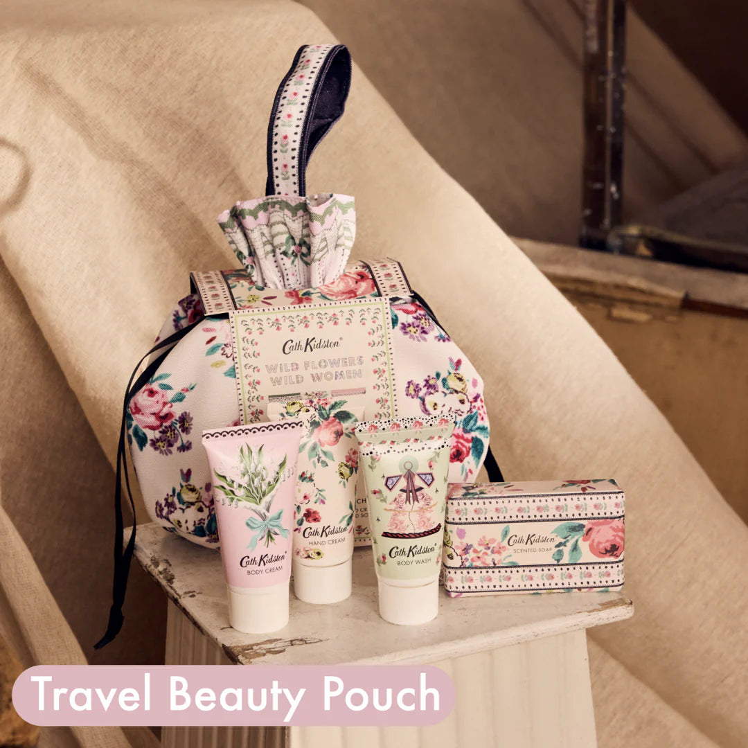Cath Kidston Wild Flowers Wild Women Travel Beauty Pouch