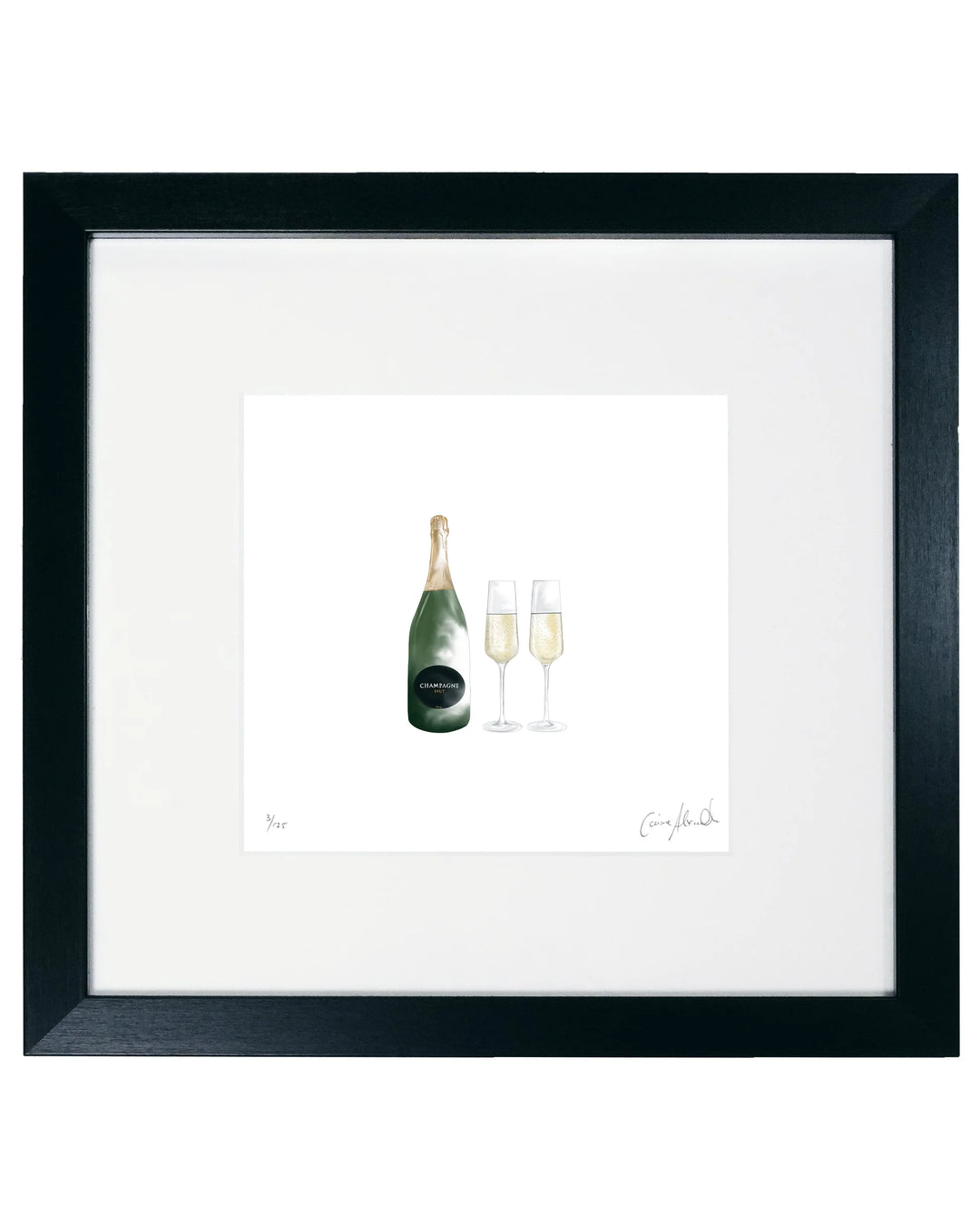 Celebratory Champagne Limited Edition Print by Corinne Alexander
