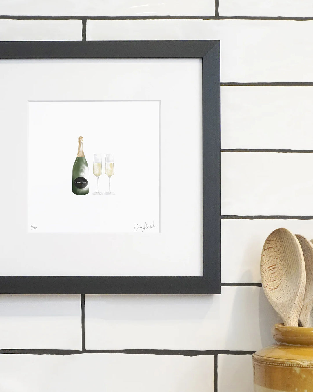 Celebratory Champagne Limited Edition Print by Corinne Alexander