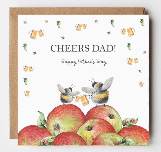 Cheers Dad Cider Father's Day Card