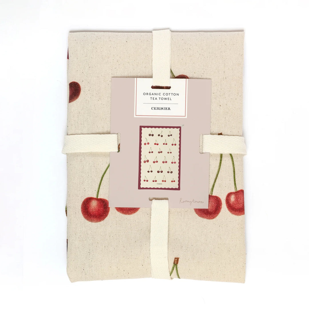 Cherries Organic Cotton Tea Towel