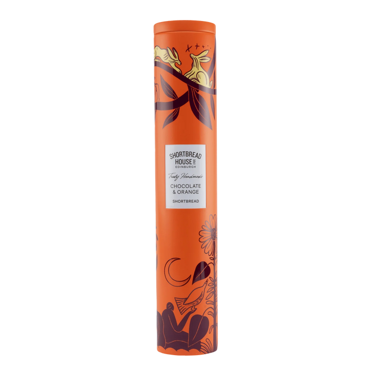 Eden Range Truly Handmade Shortbread with Chocolate & Orange 250g Tall Tin
