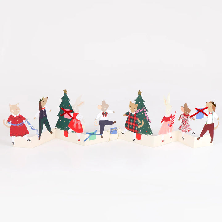 Christmas Animals Concertina Christmas Card