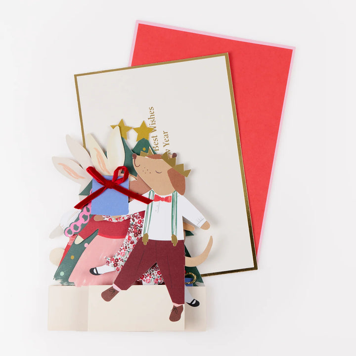 Christmas Animals Concertina Christmas Card