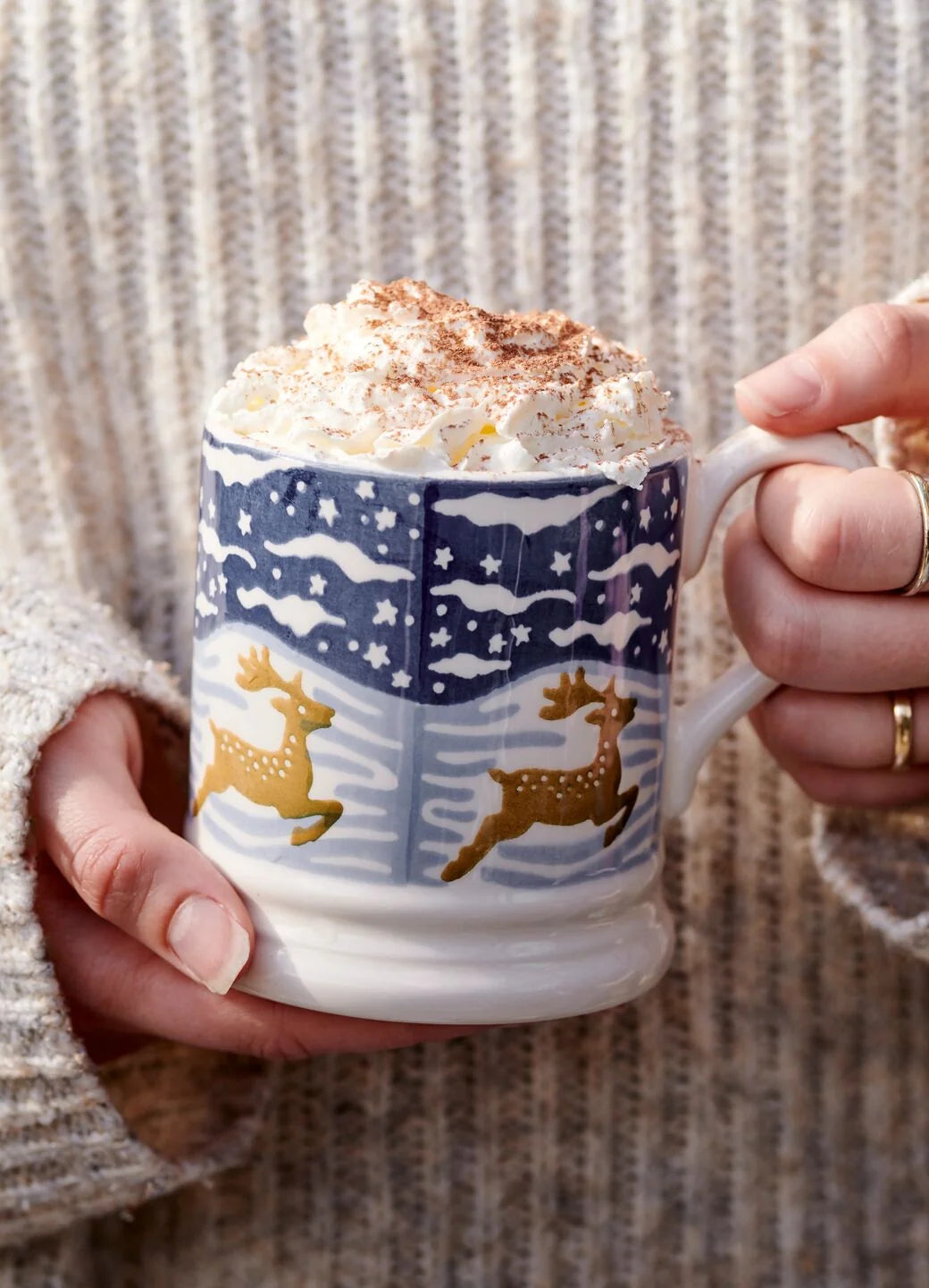 Christmas Icons Deer 1/2 Pint Mug