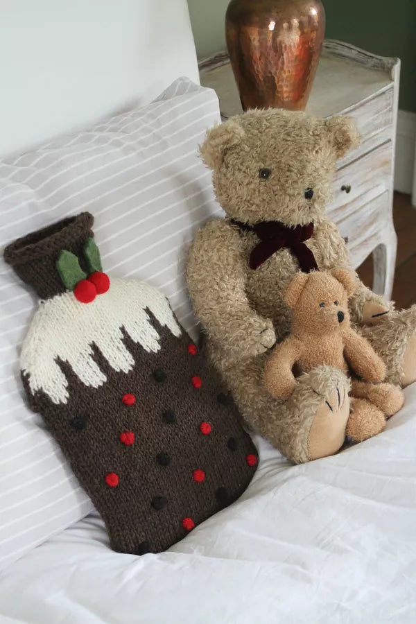 Christmas Pudding Hot Water Bottle