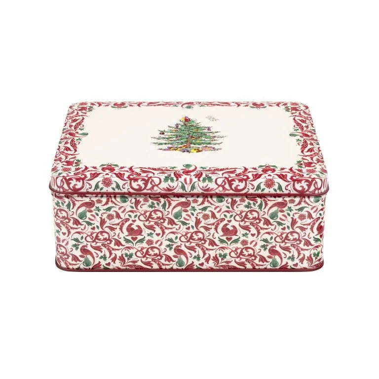Spode Christmas Tree Deep Rectangular Tin