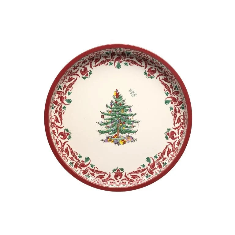 Spode Christmas Tree Deepwell Tin Tray