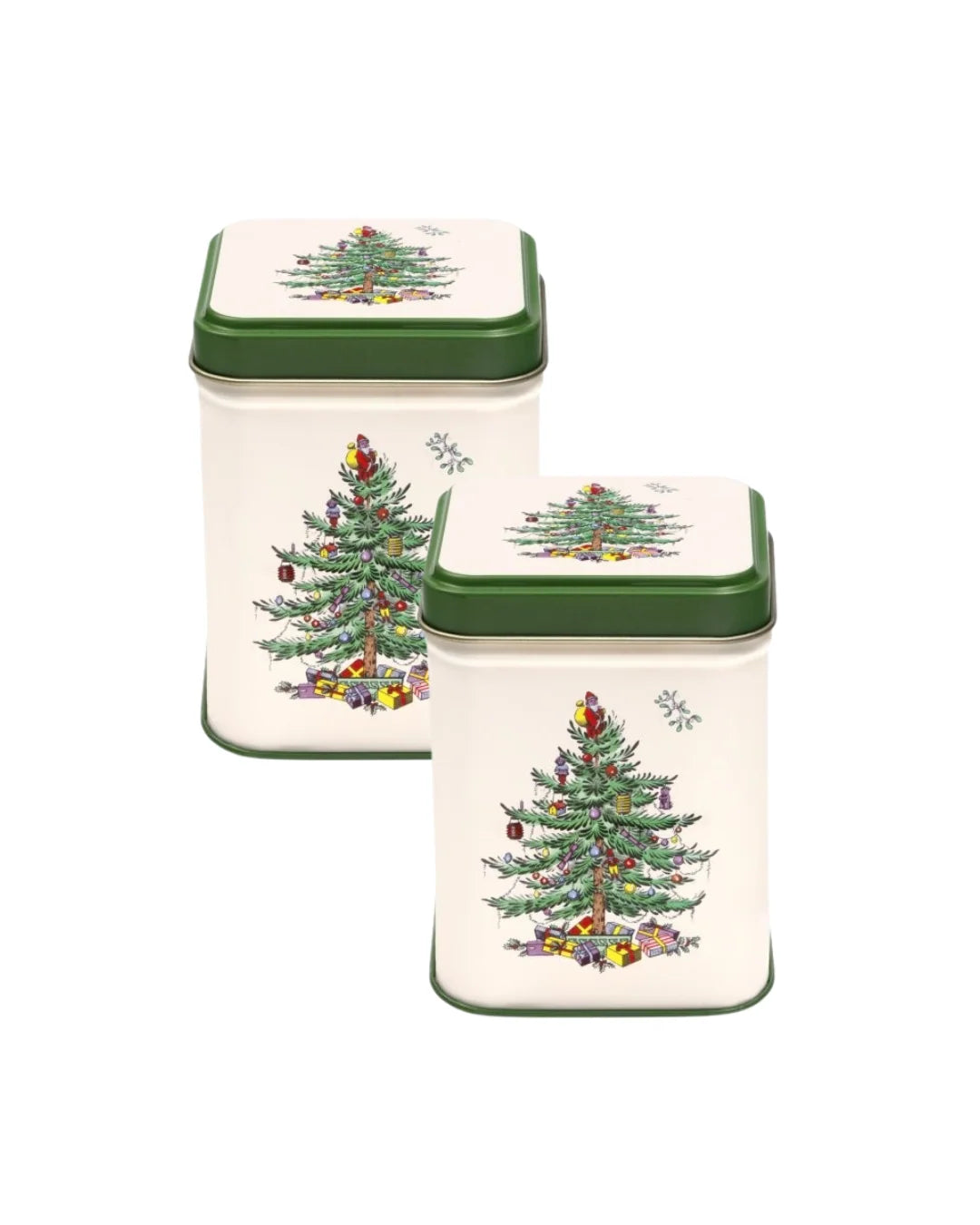 Spode Christmas Tree Mini Tea Tin