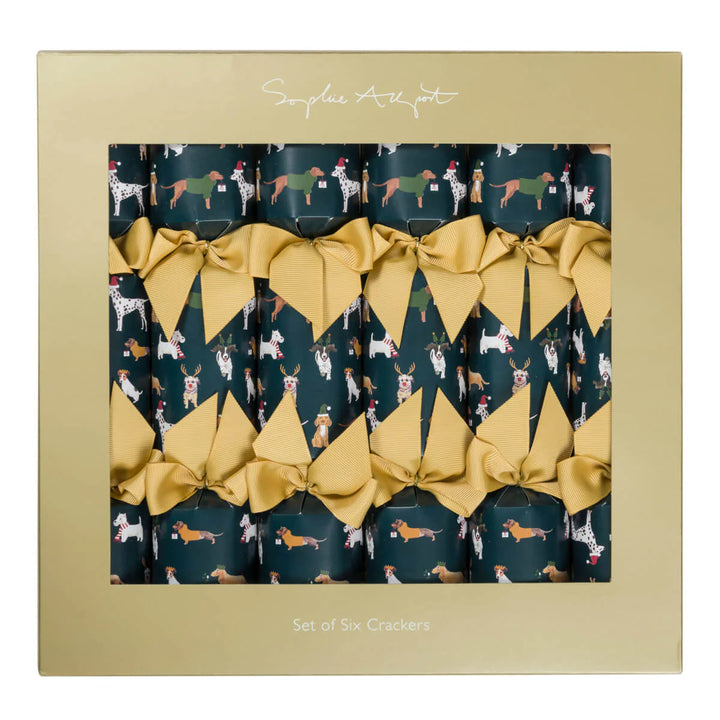 Christmas Dogs Crackers - Set of 6
