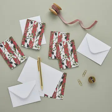 Christmas Mini Card - Carnivalesque - Red Harlequin