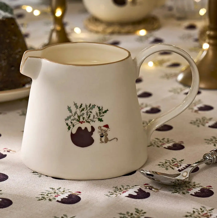 Christmas Puddings Large Stoneware Jug