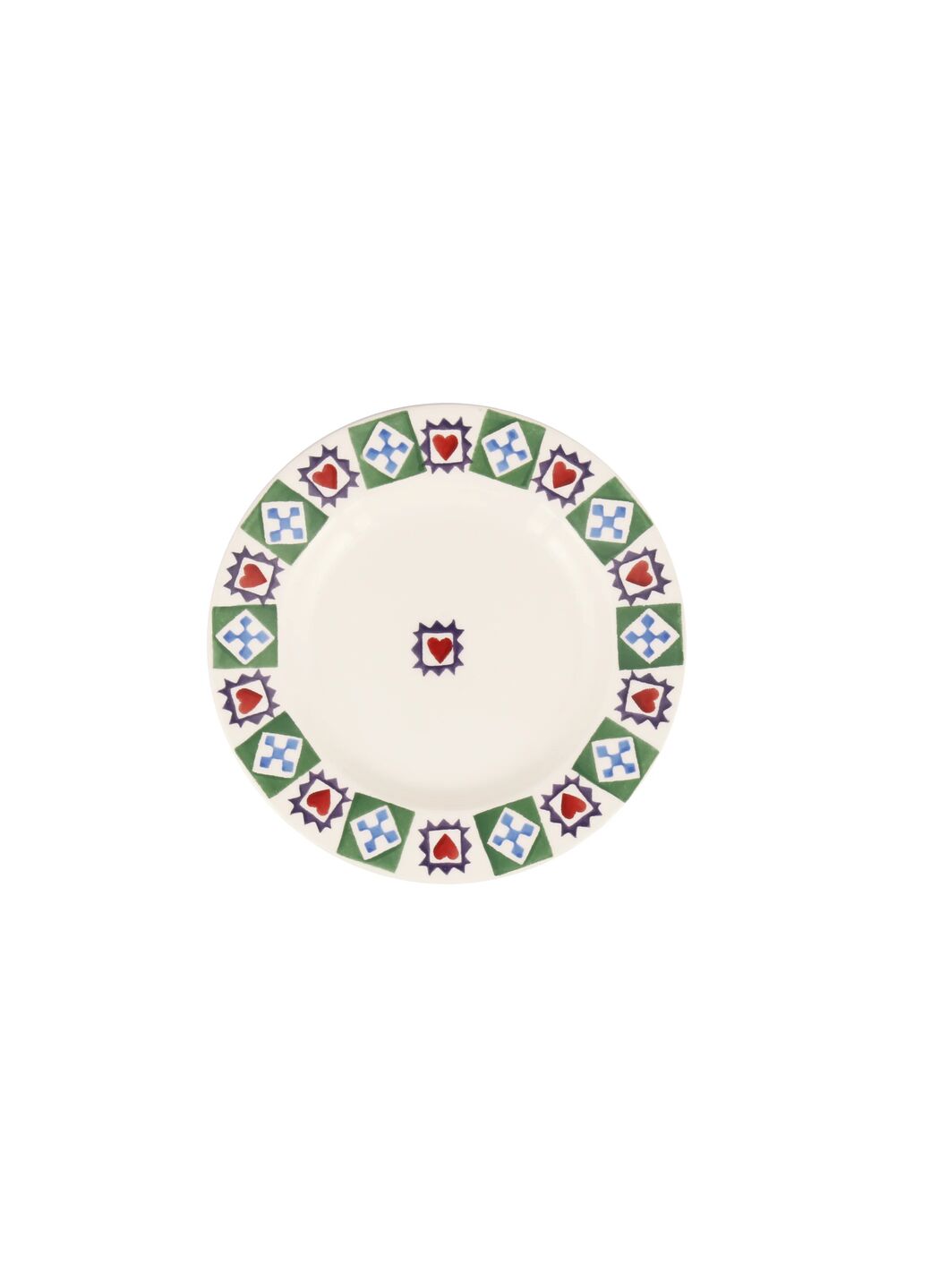 Christmas Quilt 6 1/2 inch plate