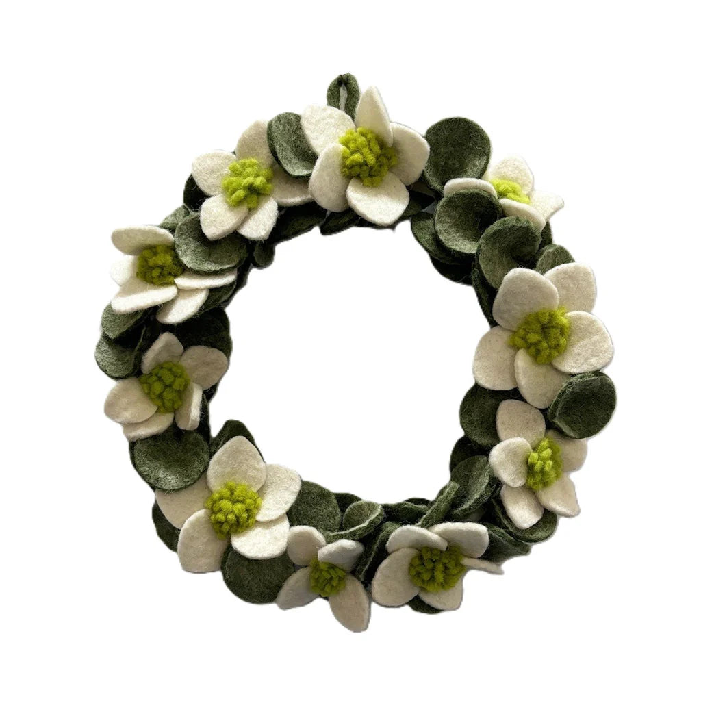 Hellebore Felted Wreath
