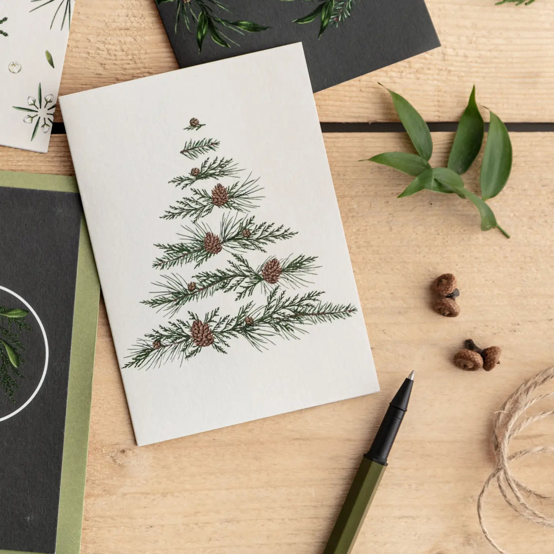 Christmas Tree - Christmas Card - Festive Foliage Collection