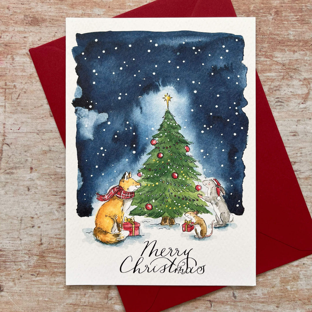Twilight Tales Christmas Tree Christmas Card