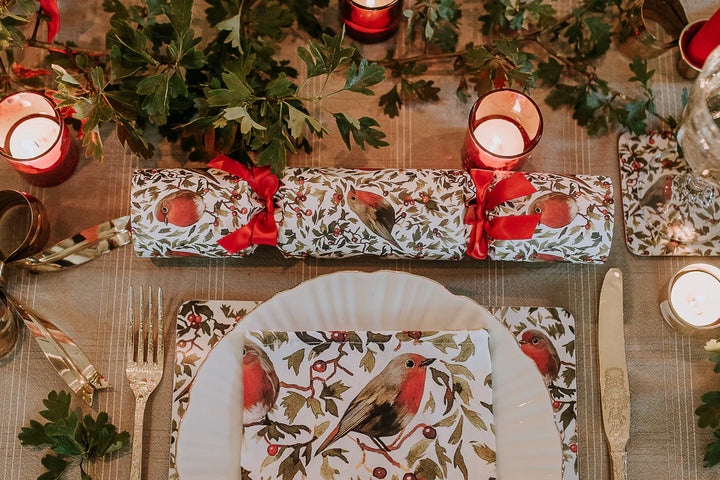 Robins Luxury Christmas Crackers Box of 6