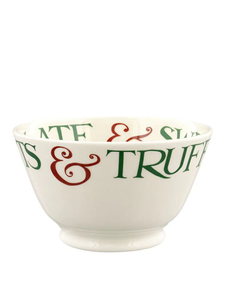 Christmas Toast Small Old Bowl