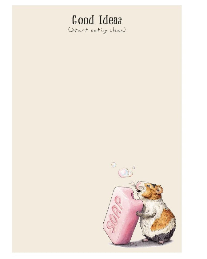 Guinea Pig Eating Clean Note Pad