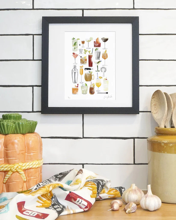 Cocktail Framed Limited Edition Print by Corinne Alexander