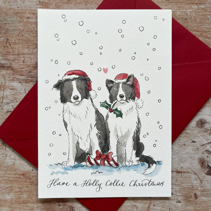 Collie Christmas Card
