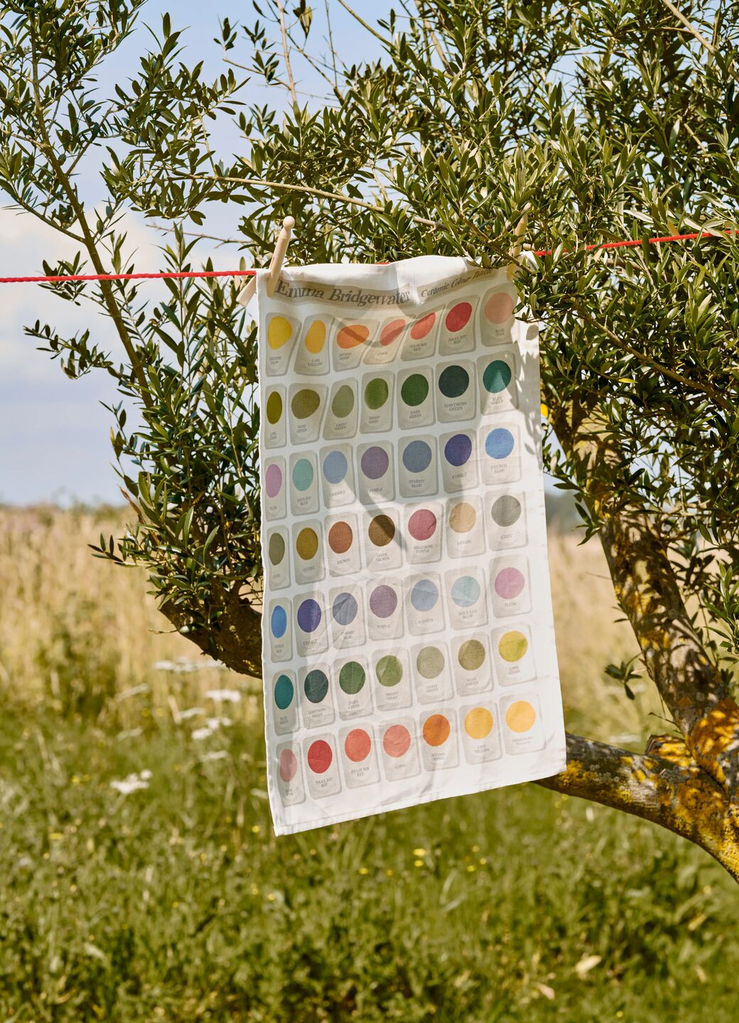 Color Chips Tea Towel