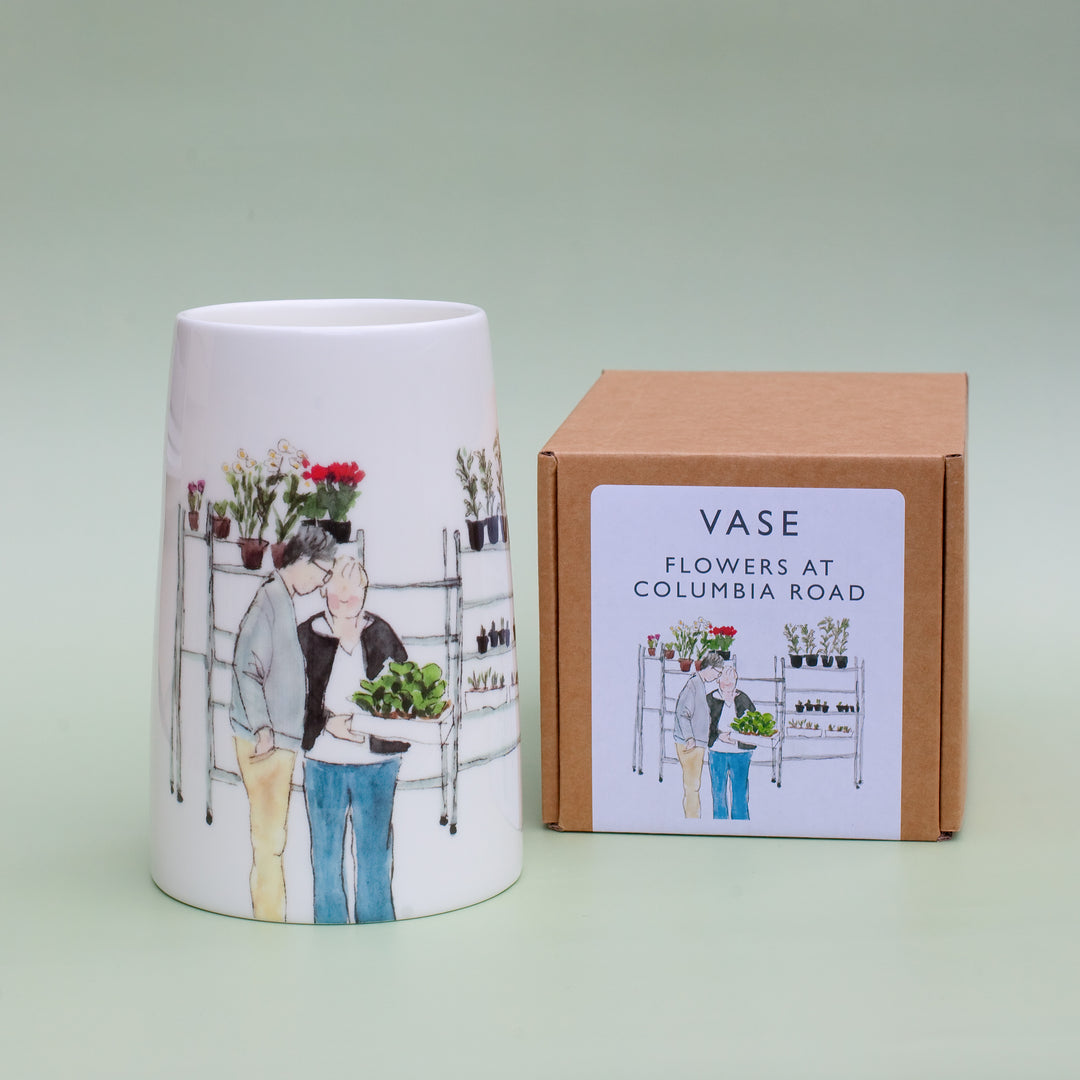 Flowers at Columbia Road Vase