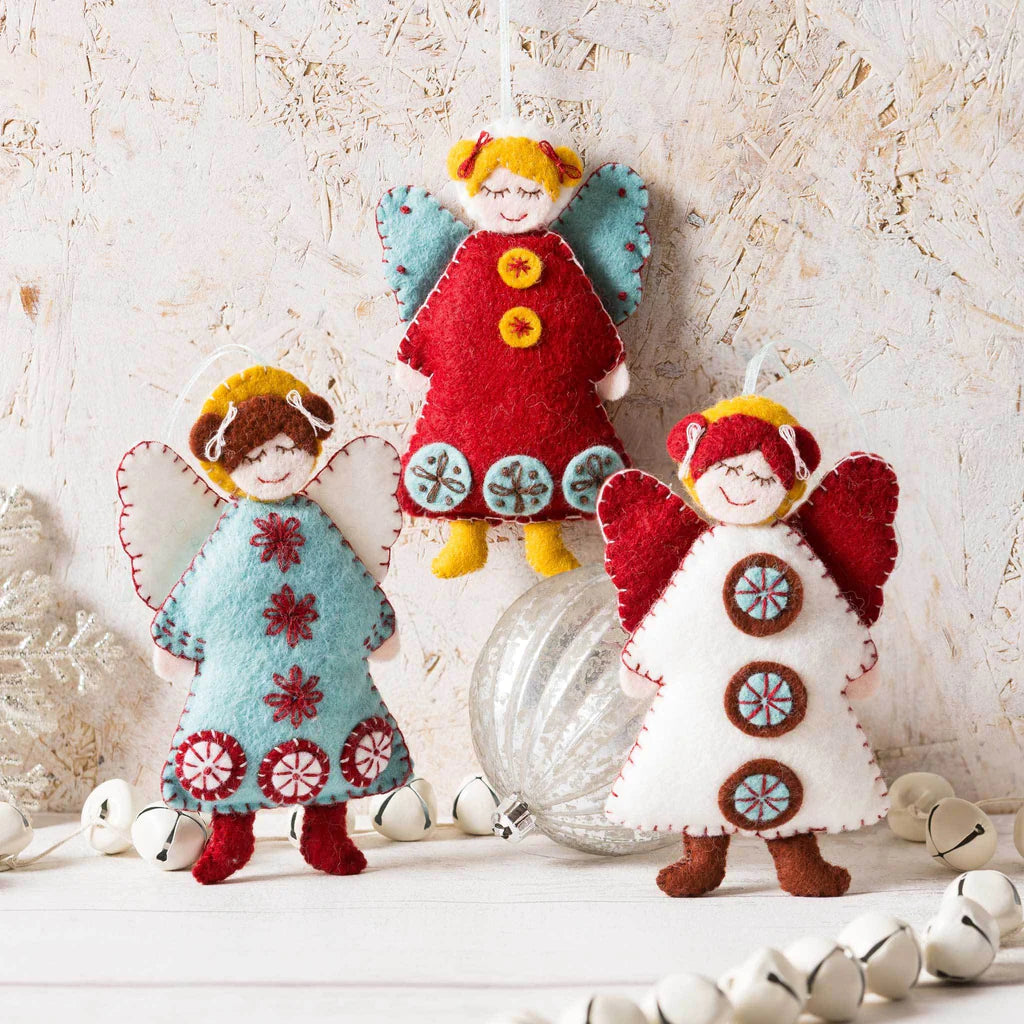 Scandinavian Angels Wool Mix Felt Craft Kit