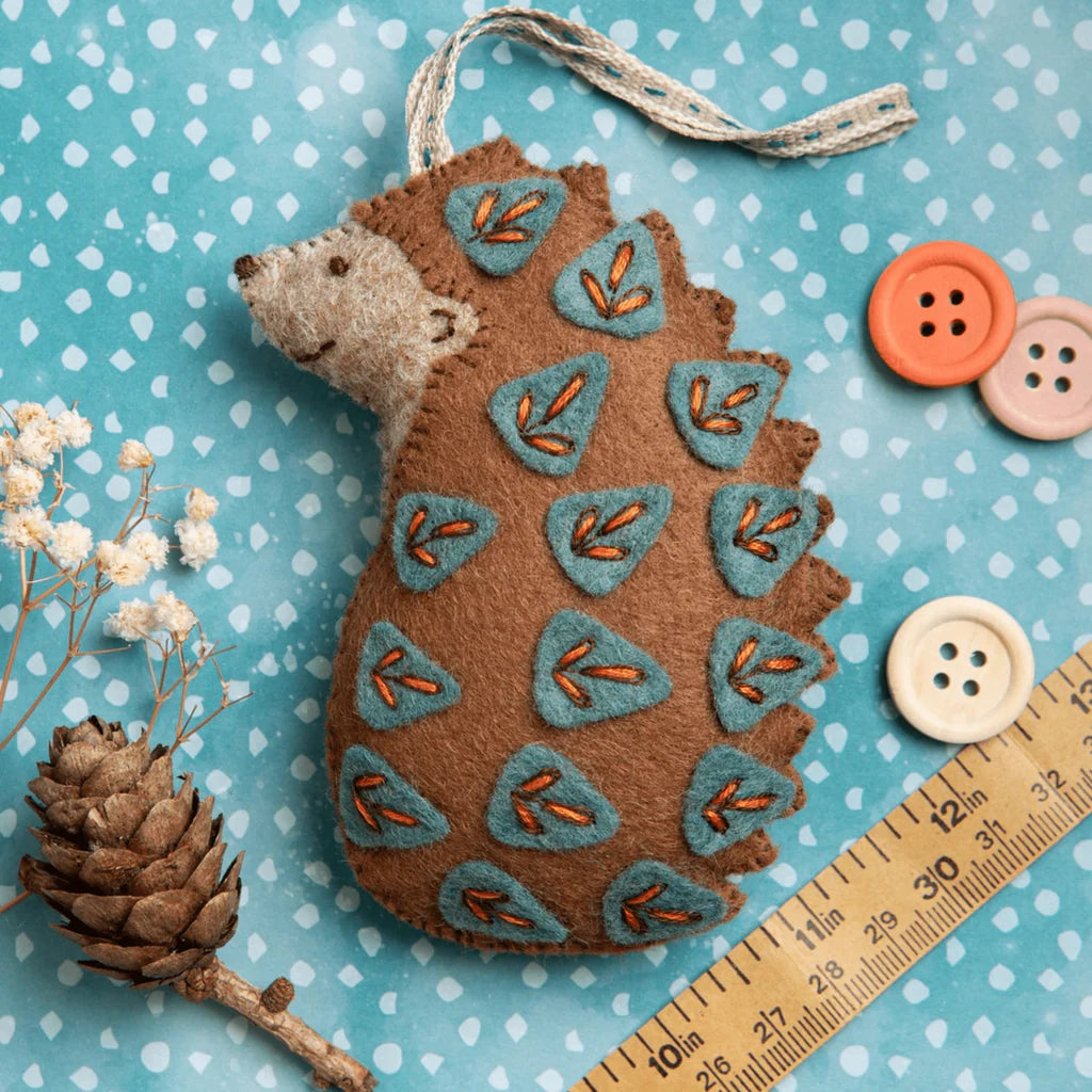 Folk Embroidered Hedgehog Craft Mini Kit