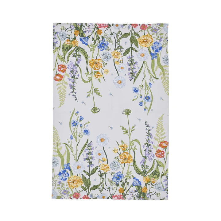 Cottage Garden Cotton Tea Towel