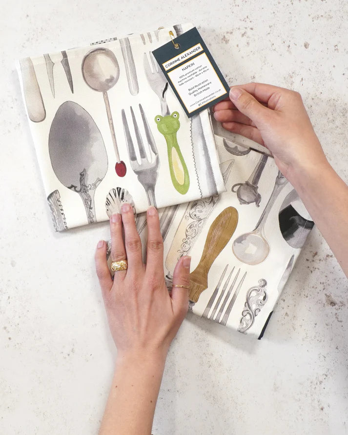 Cutlery Draw Napkin by Corinne Alexander