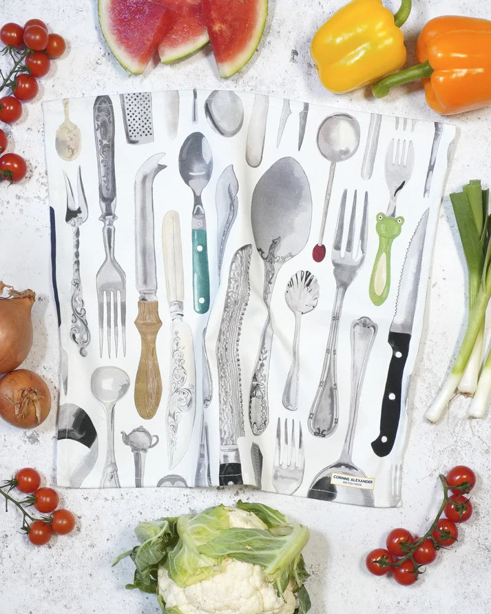 Cutlery Draw Napkin by Corinne Alexander