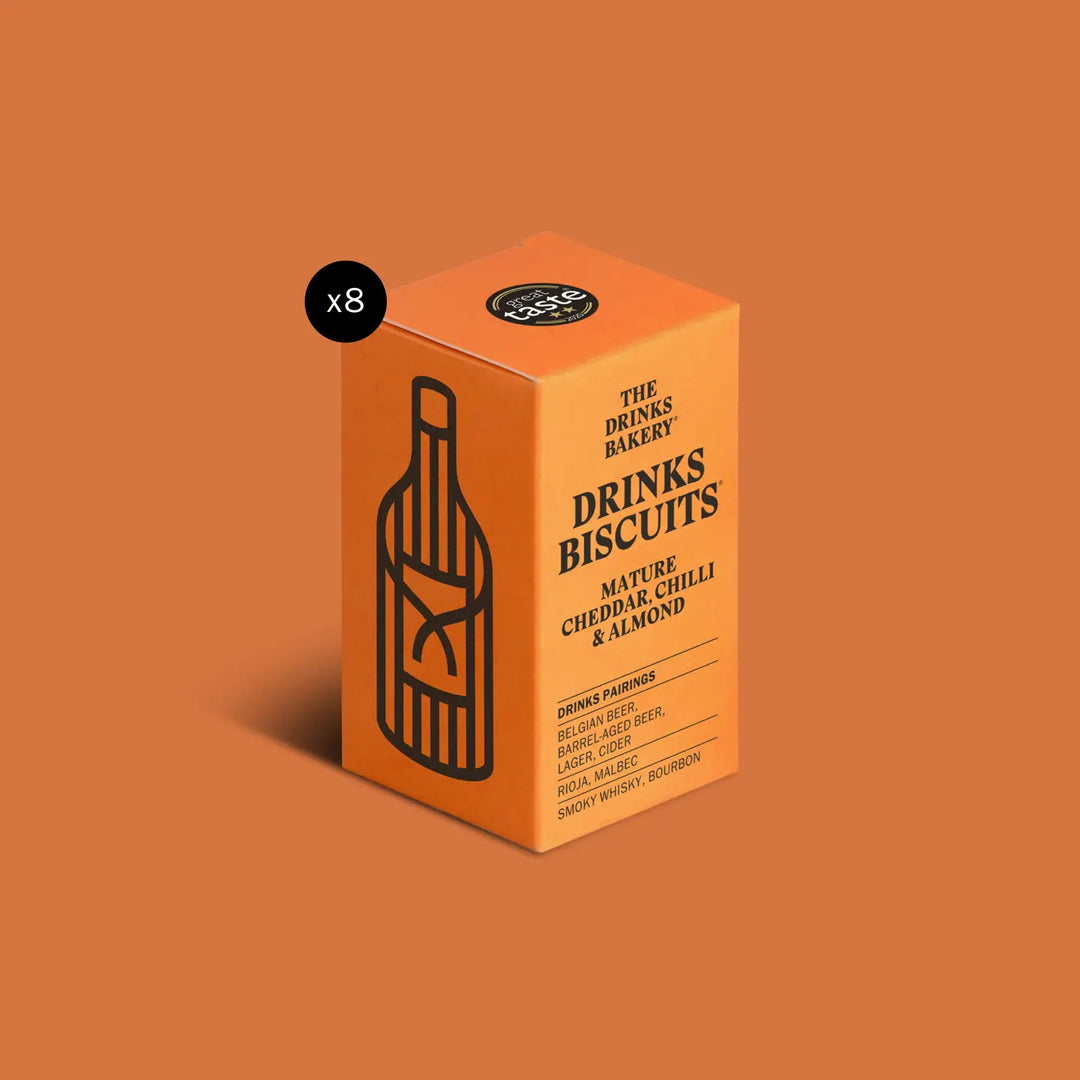 Mature Cheddar, Chilli and Almond Drinks Biscuits 36g