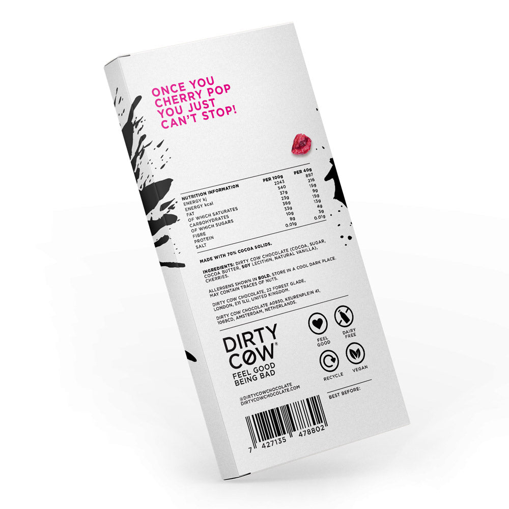 Chocolate Cherry Nice Plant Based Chocolate Bar 80g