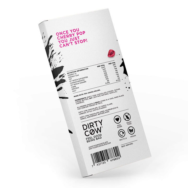 Chocolate Cherry Nice Plant Based Chocolate Bar 80g