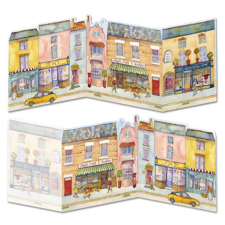 Market Street Two-Fold Card Greetings Card