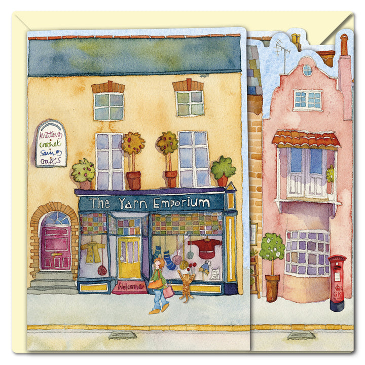 Market Street Two-Fold Card Greetings Card