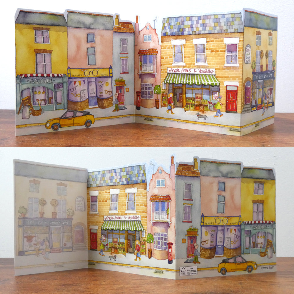 Market Street Two-Fold Card Greetings Card