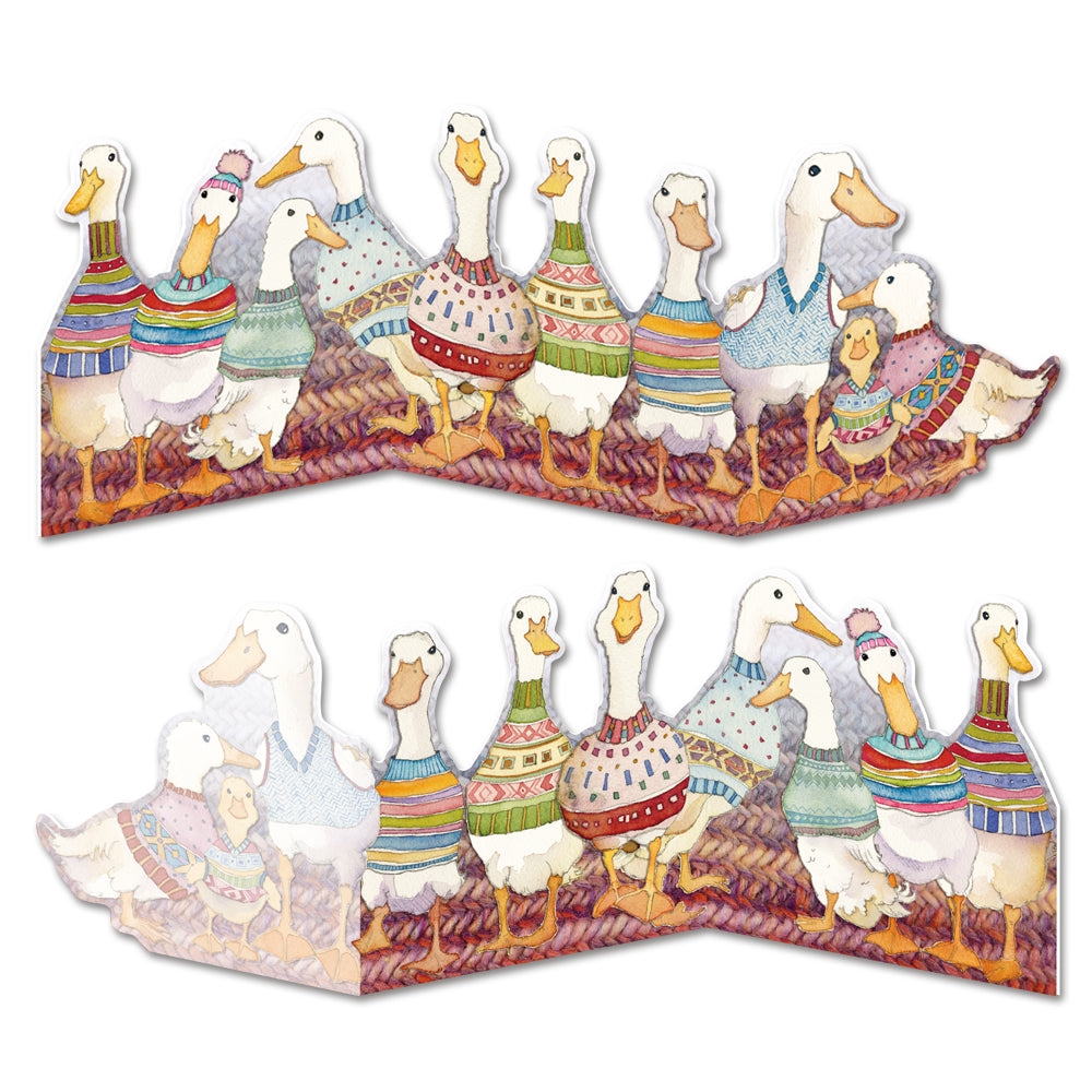 Dapper Ducks Two-Fold Card Greetings Card