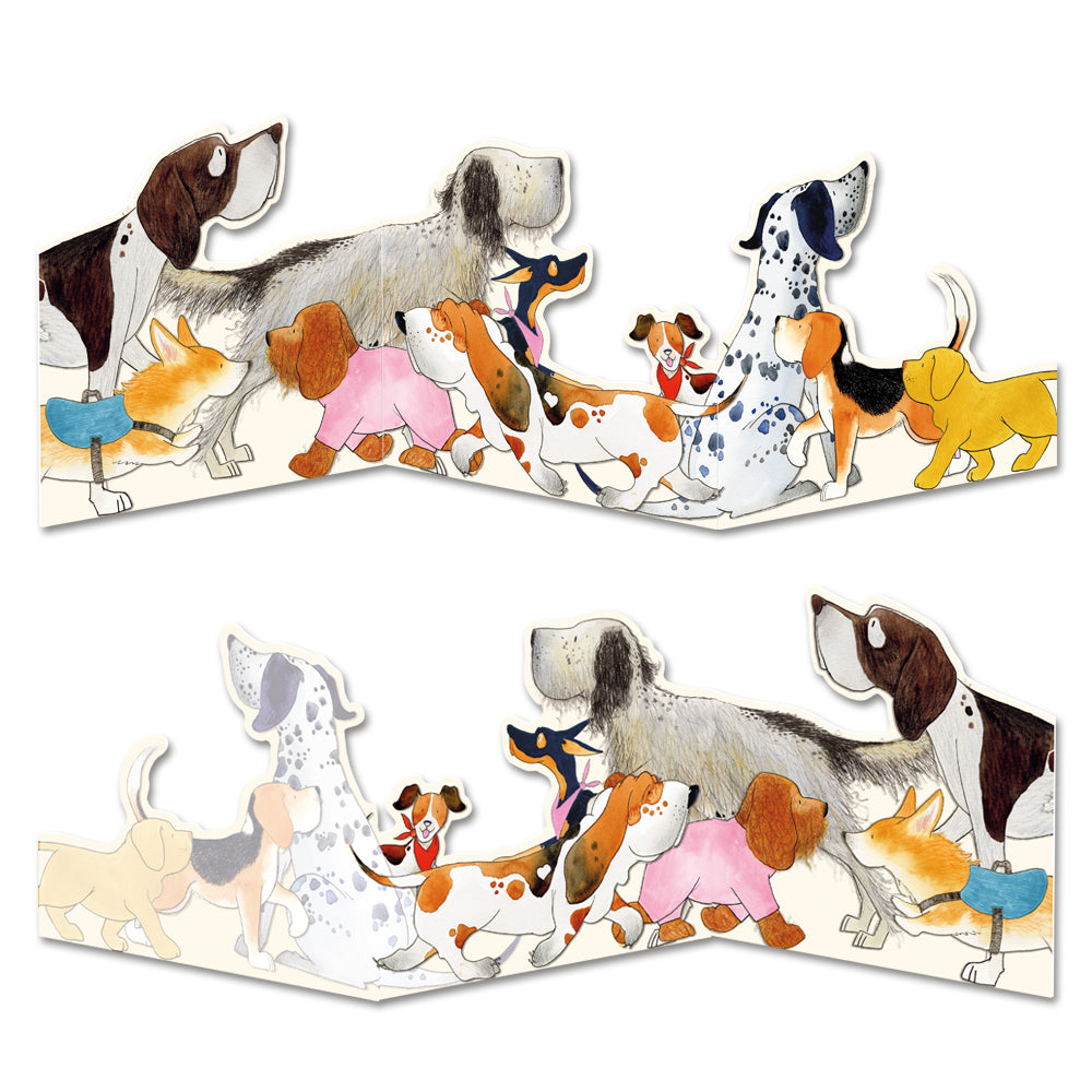 Paw Club Two-Fold Card Greetings Card