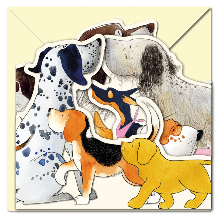 Paw Club Two-Fold Card Greetings Card