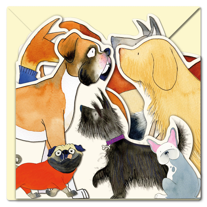 Walkies Two-Fold Card Greetings Card