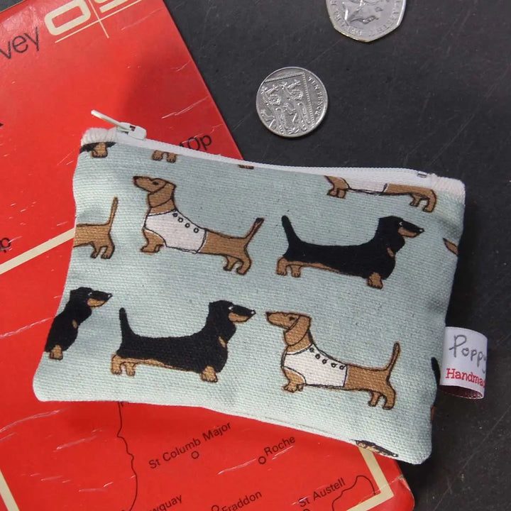Dachshund Small Flat Coin Purse