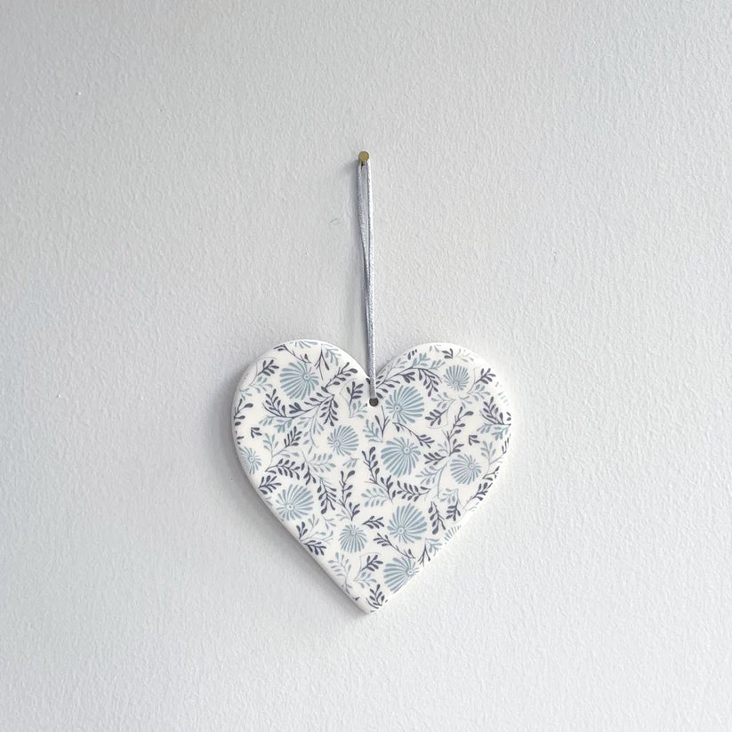 Daisy Heart Ceramic Decoration
