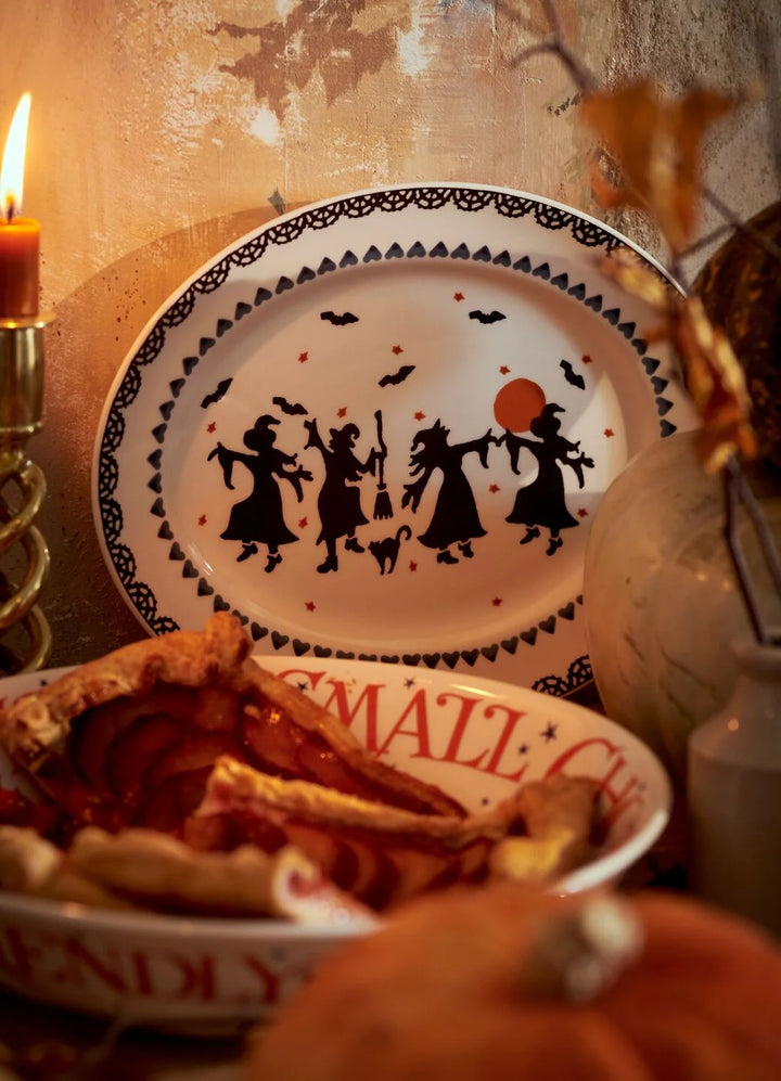 Dancing Witches Small Oval Platter