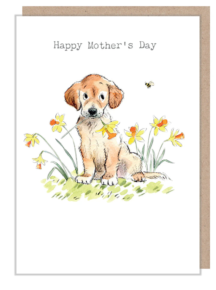 Golden Retriever "Happy Mother's Day" Greetings Card