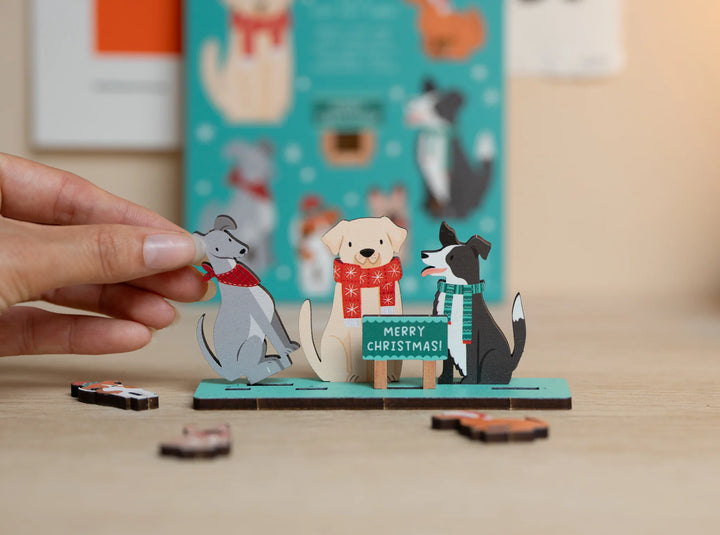 Dogs Christmas Pop Out Card