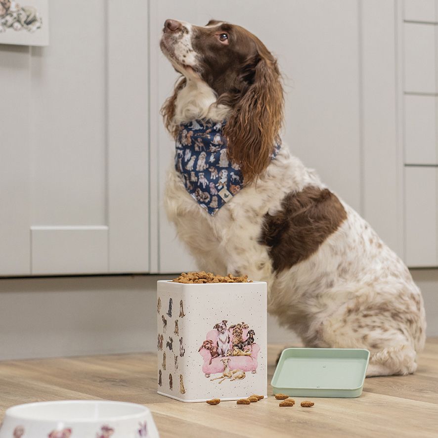 Dog Treat Square Tin